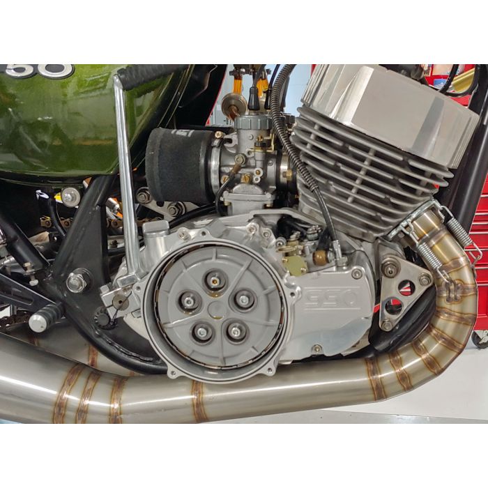 Billet Aluminum Clutch Sidecover Kawasaki H2 750 Clear Anodized