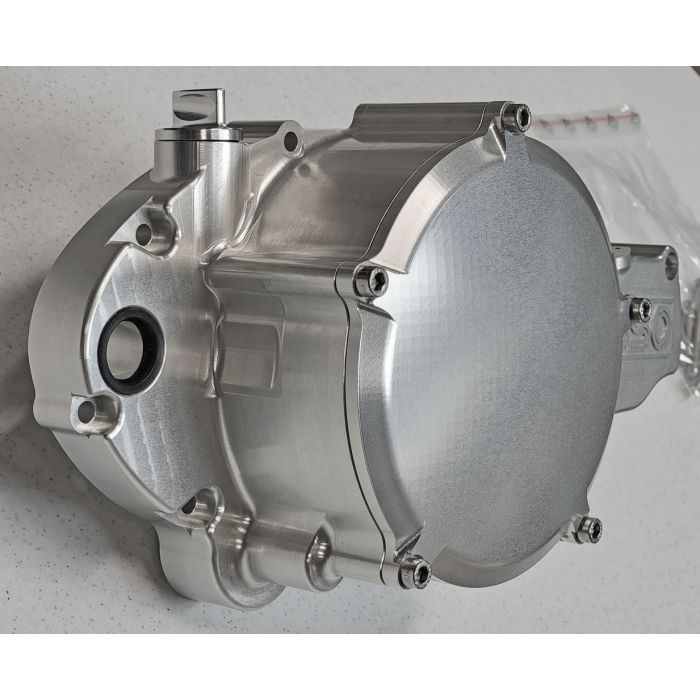 Billet Aluminum Clutch Sidecover Kawasaki H2 750 Clear Anodized