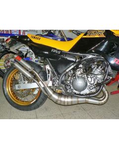 R MUFFLER CHROME YAMAHA TDR250 TDR NEW MOTOSPORT  EXHAUST SILENCER SET PAIR L